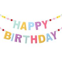 Aniversário Garland Mindsoft Felt Birthday Rainbow