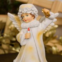 Anja Decorativa Top em Resina Escultura Premium para Decoração Natalina ou Mesa Posta