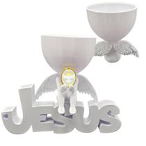 Anjinho da Guarda Pomba Divino Espirito Jesus 3d Decoração