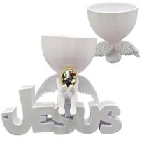 Anjinho da Guarda São Jorge Jesus 3d Decoração Vaso