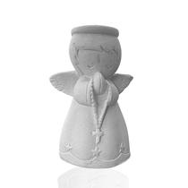 Anjinho De Gesso Cru Batizado Padrinho Convite Lembrança 7cm