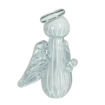 Anjo Decorativo de Cristal Murano Uriel Quartzo Pérola Transparente Cristais Labone Anjo Decorativo de Cristal Murano Uriel Quartzo Pérola Transparente Cristais Labone