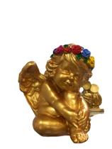 Anjo Dourado Pintado à mão Anjo Dourado Pintado à mão