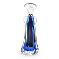 Anjo Em Cristal Murano Azul - São Marcos 28Cm