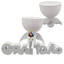 Anjo Imagem Decoração Oração Coração Sagrado de Jesus 3D