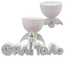 Anjo Imagem Decoração Oração Nossa Senhora D'Ajuda Gratidão