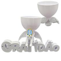 Anjo Imagem Decoração Oração Nossa Senhora de Fatima 3D