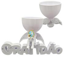 Anjo Imagem Decoração Oração Nossa Senhora de Lourdes 3D