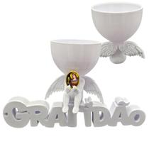 Anjo Imagem Decoração Oração Santa Barbara Gratidão 3D