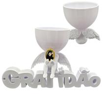 Anjo Imagem Decoração Oração Santa Faustina Gratidão 3D