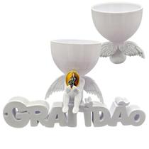 Anjo Imagem Decoração Oração Santa Joana D Arc Gratidão 3D