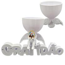Anjo Imagem Decoração Oração São Bento Gratidão 3D