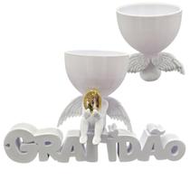 Anjo Imagem Decoração Oração São Bráz Gratidão 3D