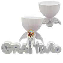 Anjo Imagem Decoração Oração São Miguel Gratidão 3D Oferta
