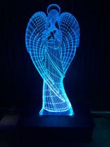 Anjo, Luminária Led, 16 Cores+controle, Querubim