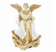 Anjo plus seda dourado new 25 cm - Lazi