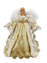 Anjo Topo Arvore Natal Dourado Decoração Enfeite Casa 40cm