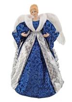 Anjo Topo de Arvore Azul Grande Decoração Natal Enfeite 60cm