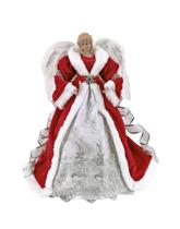 Anjo Vermelho E Branco 40Cm - Zona Livre