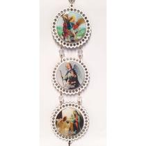 Anjos Arcanjos Adorno Placa Trio Madeira Resina Porta 45cm Anjos Arcanjos Adorno Placa Trio Madeira Resina Porta 45cm