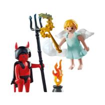 Anjozinho E Pequeno Demônio 71170 Figuras De Ação Educacionais Da Mobi World Brinquedos Originais