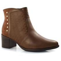 Ankle Boots Feminino Comfortflex Marrom 23-92301