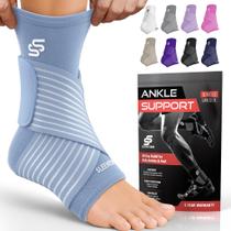 Ankle Brace Sleeve Stars para mulheres e homens, torção no tornozelo azul Ankle Brace Sleeve Stars para mulheres e homens, torção no tornozelo azul