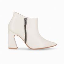 Ankle Silvana Boot Salto Alto Off White