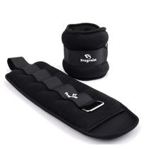 Ankle Weights Fragraim 5 libras, par preto, macio, ajustável