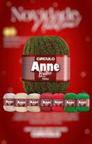 Anne Brilho cor vermelho com dourado
