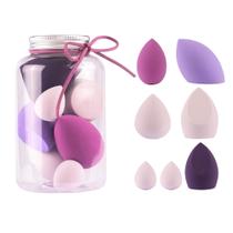 Anne's Giverny Makeup Blender Sponge Set-7pcs Soft Beauty Foundation Mistura de Ovos - para todos os tipos de cosméticos, fundação líquida, BB Cream, pó, corretivo, isolamento, etc, presente multicolorido