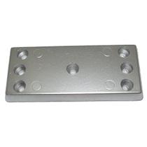 Ânodo de placa para casco Tecnoseal TEC-30AL em alumínio 15,5 x 6,7 x 1,6 cm