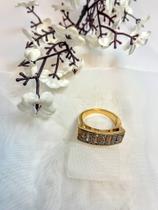 ANP13095 ANEL LARGO ESCRITA JESUS Com Zircônia