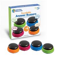 Answer Buzzers Learning Resources: conjunto gravável de 4