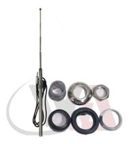 Antena 4 Estágios Base Reta Cromada Automativo Fiat Uno Elba Premium Antena 4 Estágios Base Reta Cromada Automativo Fiat Uno Elba Premium