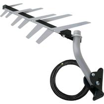 Antena 4k Externa Digital Completa Profissional com Mastro e Cabo de 10 Metros Aquário DTV-1500