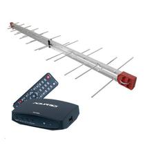 Antena 4K Log 34 Elementos Com Conversor Aquário Dtv 7000S