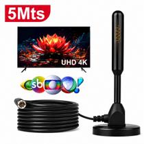 Antena Altomex Digital TV HDTV Com Imagens HD 4K Cabo 5 Metros Compatível Com Todas os Modelos de TV Antena Altomex Digital TV HDTV Com Imagens HD 4K Cabo 5 Metros Compatível Com Todas os Modelos de TV