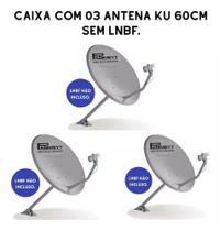 Antena Banda Ku 60cm Com 03 Unidades.