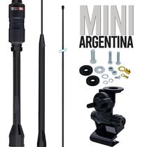 Antena Base Embutida Black Px Mini Argentina 200w 1,07m Porta Malas Capô Capu Parafusos Fixar