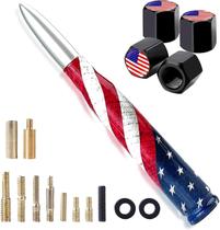Antena Bullet para carro e caminhão HVSTTPK American Flag Design Antena Bullet para carro e caminhão HVSTTPK American Flag Design