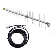 Antena Celular Rural 15dbi 2g 3g 4g Voz e Dados+ Cabo 10 m Antena Celular Rural 15dbi 2g 3g 4g Voz e Dados+ Cabo 10 m