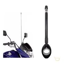 Antena Corta Linha Pipa Moto Retrátil Aço Inox Guidão Haste Corta Fio