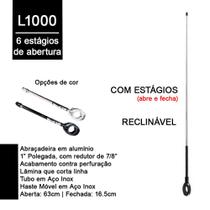 Antena Corta Pipa Cg 125 6 Estágios Retrátil Guidão Aço Inox