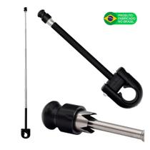 Antena Corta Pipa Comet 150 6 Estágios Guidão M6B Jojafer Aço Inox