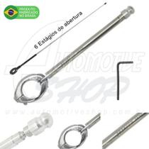 Antena Corta Pipa Moto Retrátil Guidao Aço Inox 7/8 Pta MF10