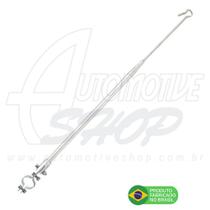 Antena Corta Pipa Moto Retratil Guidão Aço Inox Zincda M8