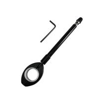 Antena Corta Pipa Moto Retrátil Guidão Anti Linha Preta