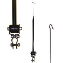 Antena Corta Pipa Moto Retrátil Retrovisor Inox Preto HRP02 Antena Corta Pipa Moto Retrátil Retrovisor Inox Preto HRP02