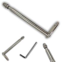 Antena Corta Pipa Retrátil 7 Estágios Retrovisor Cromada